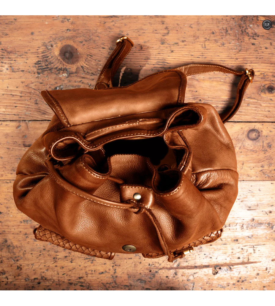 Cosimo - Zaino  in pelle intrecciata