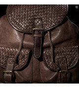 Cosimo - Zaino  in pelle intrecciata