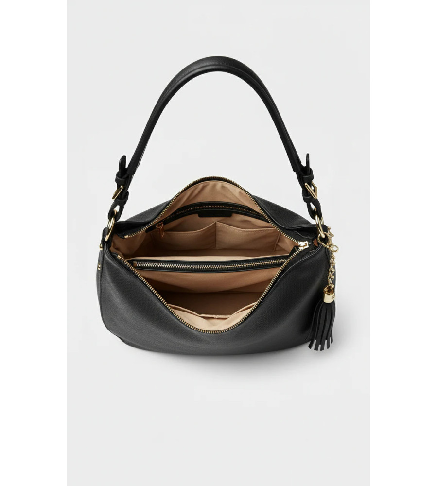 Silvia - Borsa a spalla con tracolla in vera pelle