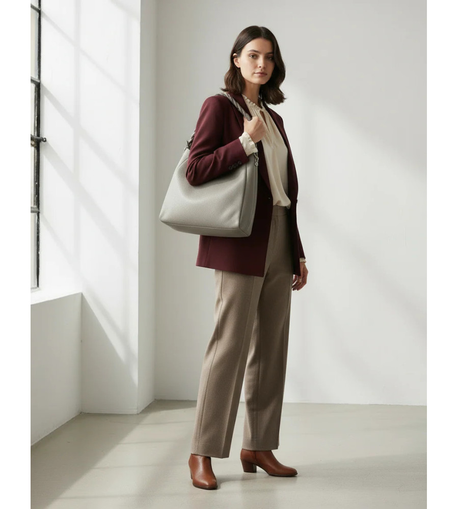 Chiara - Borsa a Spalla con tracolla in Vera Pelle