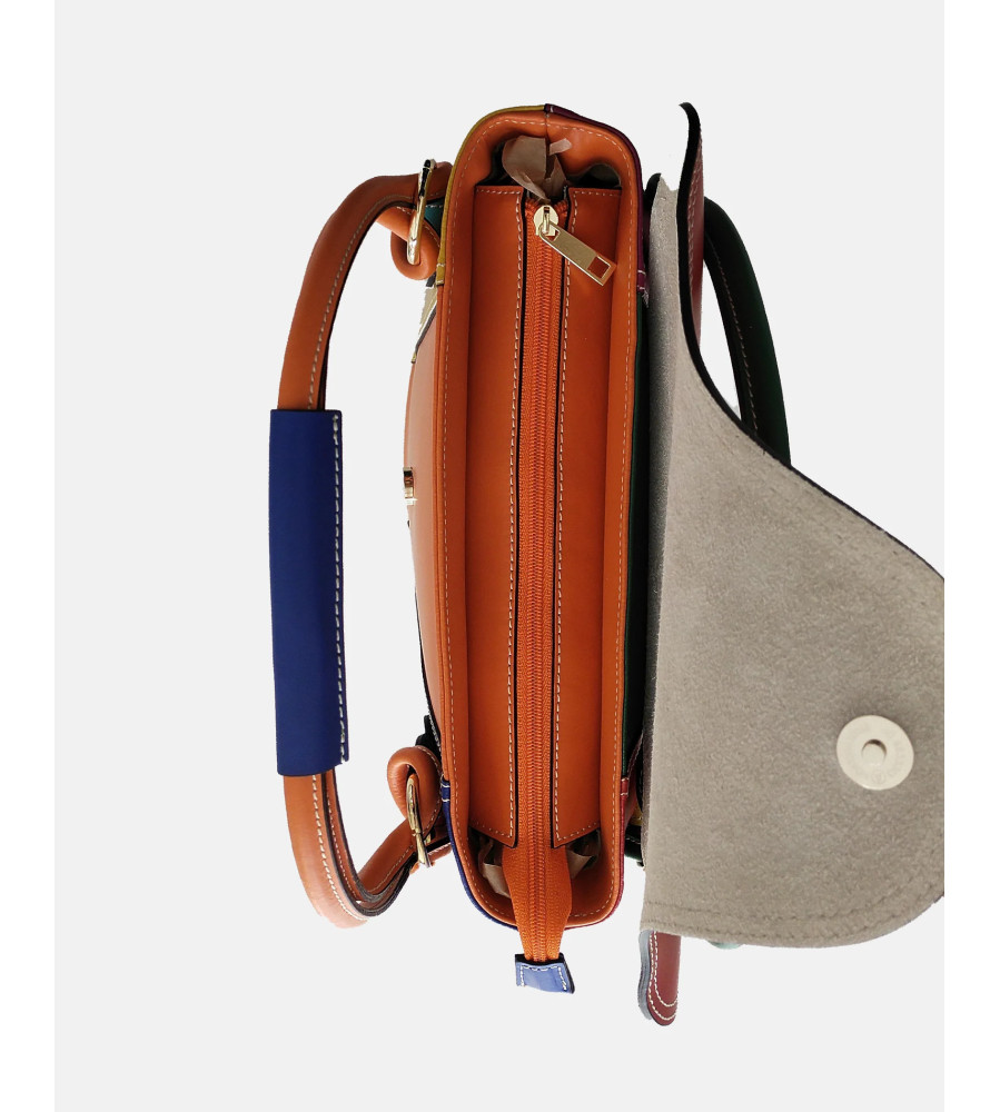Sissi - Borsa in Vera Pelle Multicolor Made in Italy