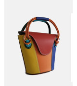 Sissi - Borsa in Vera Pelle Multicolor Made in Italy