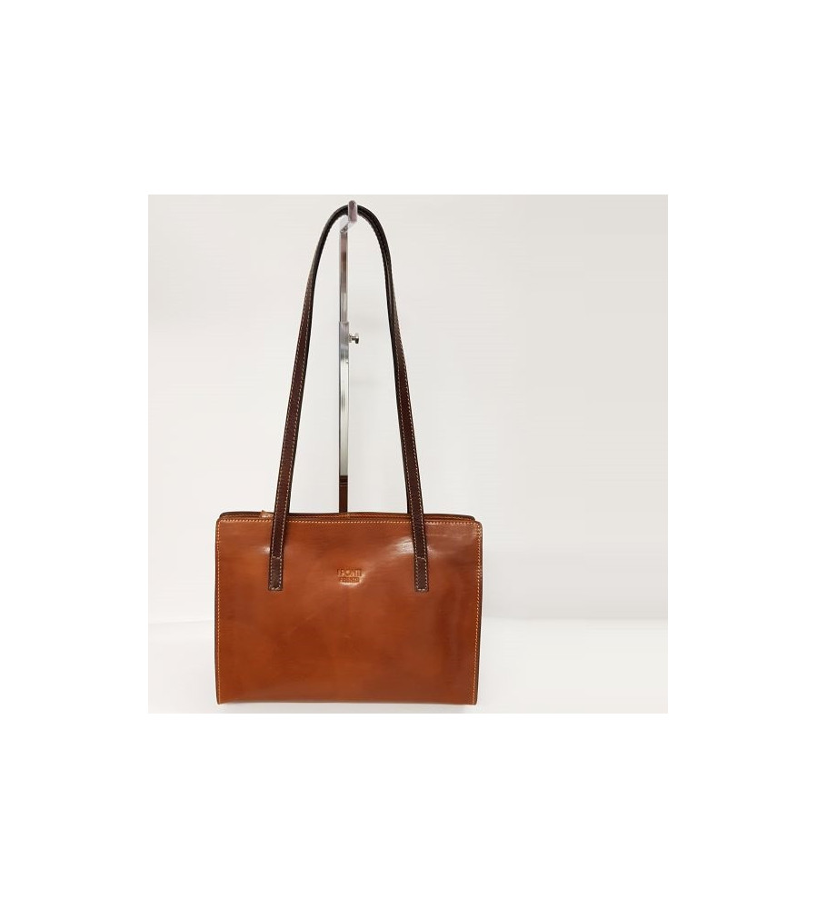 Lilly - Borsa in pelle artiginale chiusura lampo