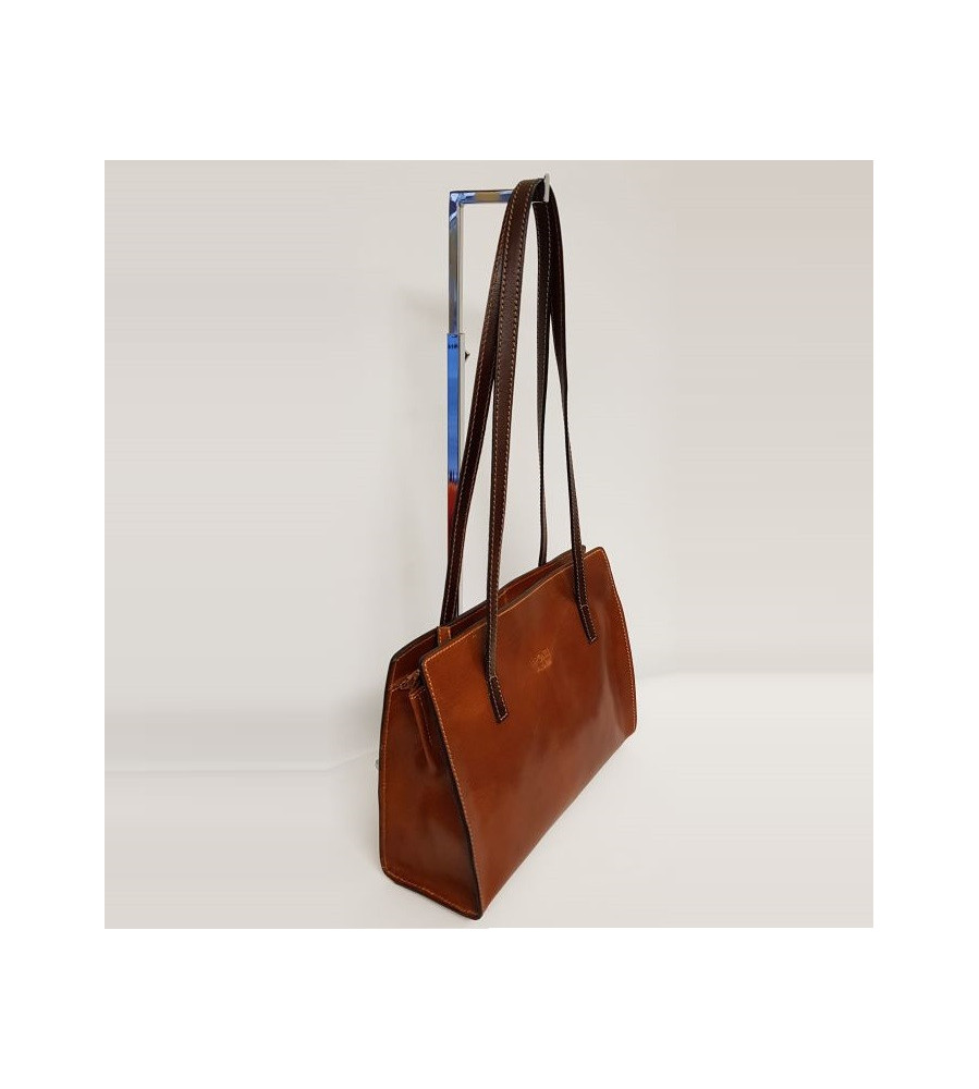 Lilly - Borsa in pelle artiginale chiusura lampo