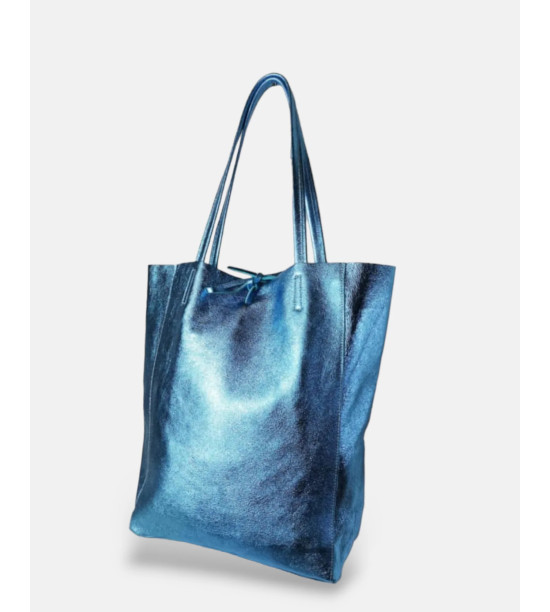 Monica - Sacca in vera Pelle - Made in italy - Borsa realizzata a mano in vera pelle al 100%