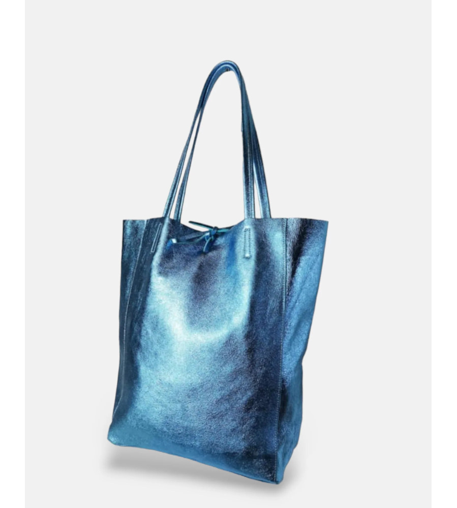 Monica - Sacca in vera Pelle - Made in italy - Borsa realizzata a mano in vera pelle al 100%