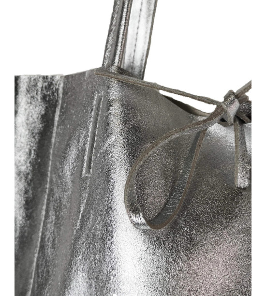 Monica - Sacca in vera Pelle - Made in italy - Borsa realizzata a mano in vera pelle al 100%