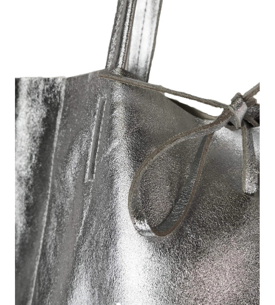Monica - Sacca in vera Pelle - Made in italy - Borsa realizzata a mano in vera pelle al 100%