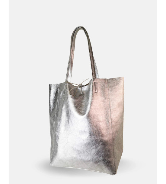 Monica - Sacca in vera Pelle - Made in italy - Borsa realizzata a mano in vera pelle al 100%