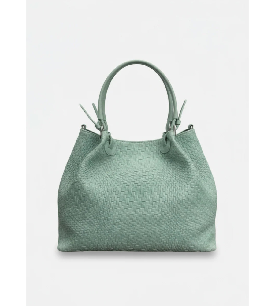 Laura - Borsa a spalla con tracolla in Vera Pelle - Made in Italy