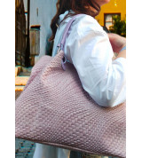 Laura - Borsa a spalla con tracolla in Vera Pelle - Made in Italy