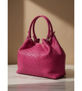 Laura - Borsa a spalla con tracolla in Vera Pelle - Made in Italy