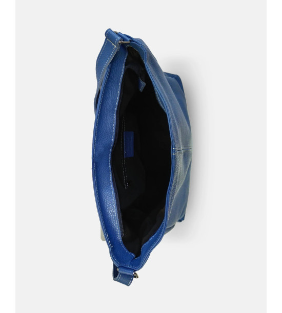Mica - Borsa Messenger in Vera Pelle con Tracolla Regolabile