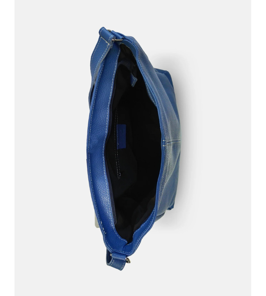 Mica - Borsa Messenger in Vera Pelle con Tracolla Regolabile