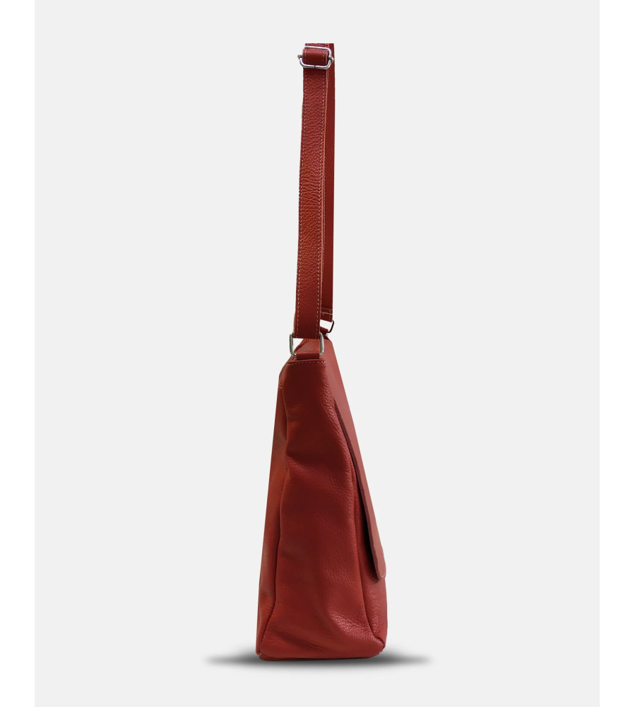 Mica - Borsa Messenger in Vera Pelle con Tracolla Regolabile