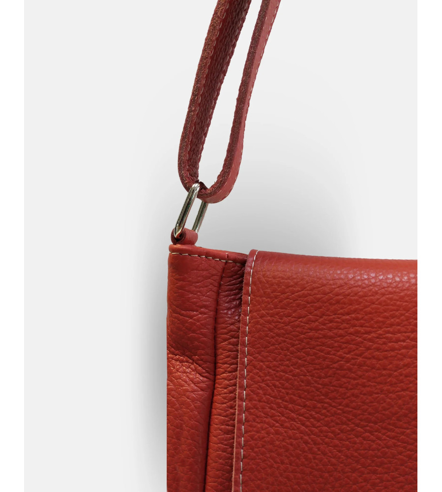 Mica - Borsa Messenger in Vera Pelle con Tracolla Regolabile