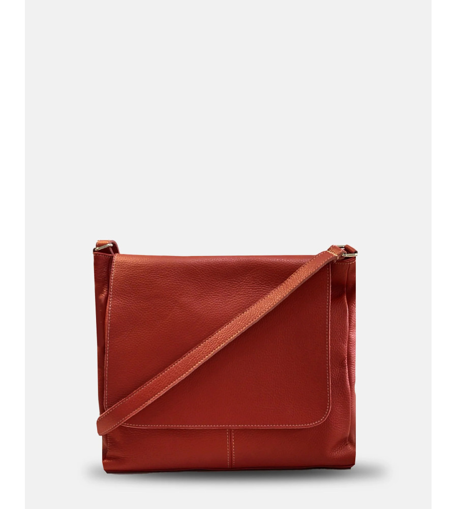 Mica - Borsa Messenger in Vera Pelle con Tracolla Regolabile