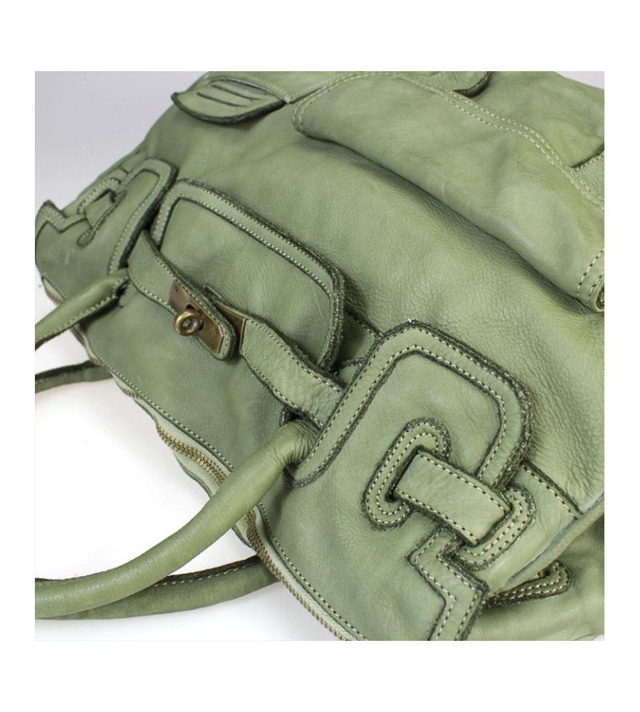 Alex - Borsa Grande in pelle vintage artigianale