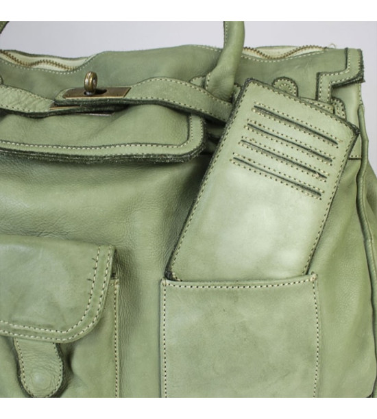 Alex - Borsa Grande in pelle vintage artigianale