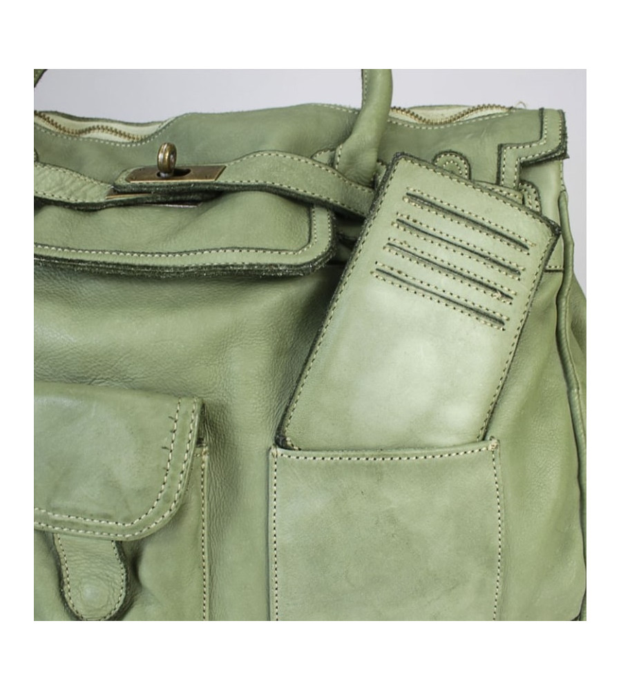 Alex - Borsa Grande in pelle vintage artigianale