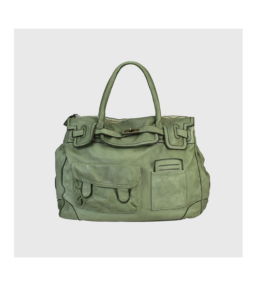 Alex - Borsa Grande in pelle vintage artigianale