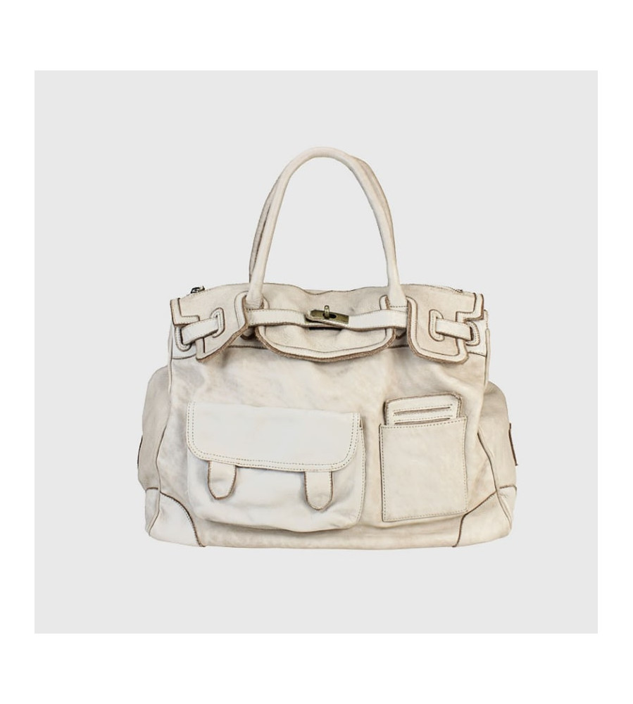 Alex - Borsa Grande in pelle vintage artigianale