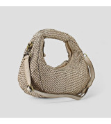 Anna - Borsa in pelle intrecciata effetto vintage