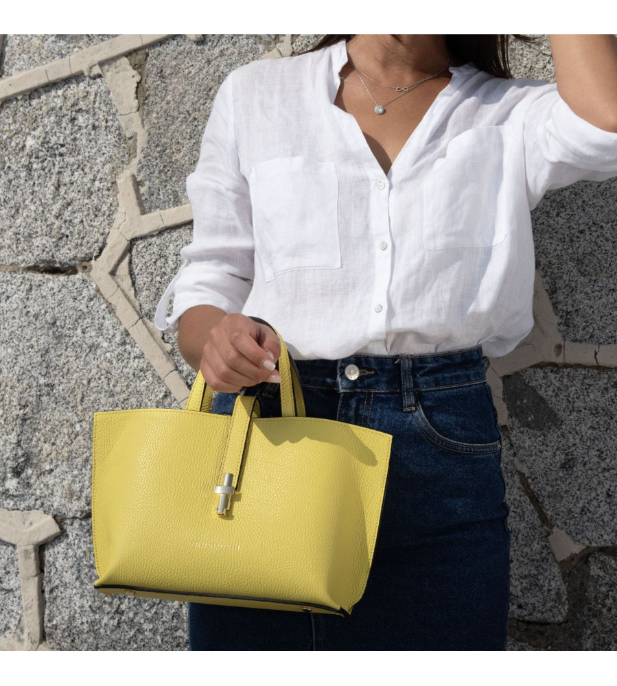 Viola - Borsa a Mano in Pelle